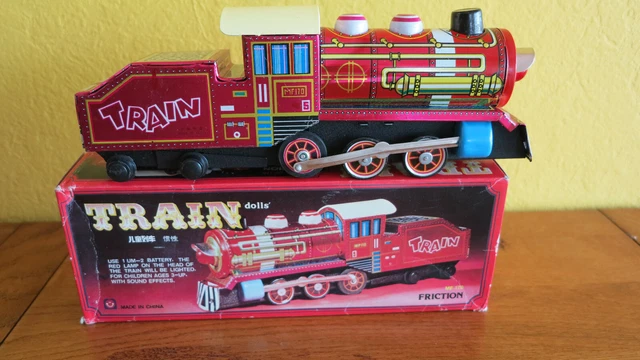 2 anciens trains en tôle - année 60 - Modern toys made in japan