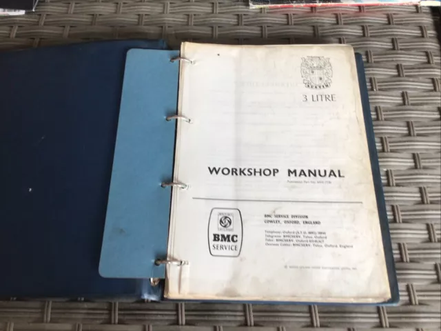 Austin Manuale Officina 3 Litri Originale Bmc Akd7186