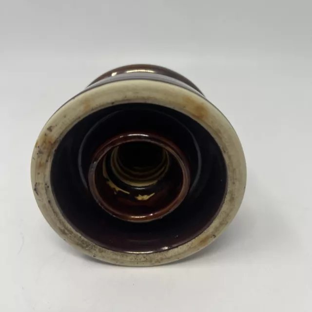 Vintage Rare Locke HI-Top 77 USA Porcelain Electrical Insulator Chocolate Brown 15