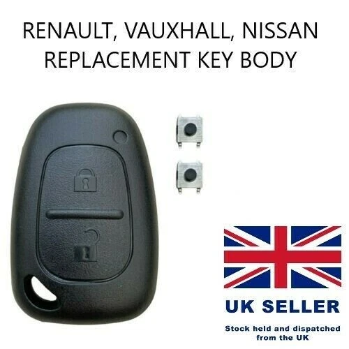 RENAULT TRAFIC MASTER Vauxhall Vivaro Movano 2 Button Remote Key Fob