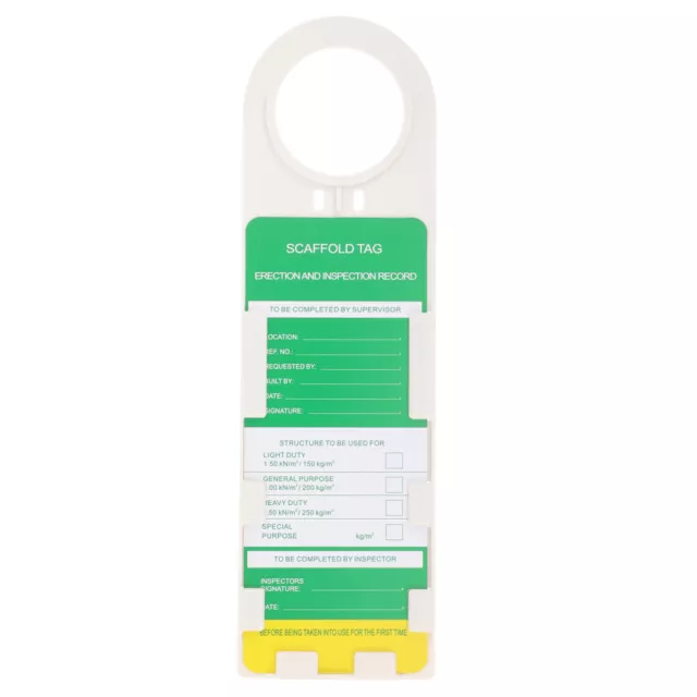 Scaffold Tag Holder & Safety Inspection Tags Set - Industrial Site Warning-CY