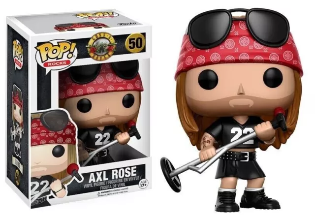 Guns & Roses Axl Rose 3.75" Pop Rocks Vinyl Figure Funko 50 In Stock