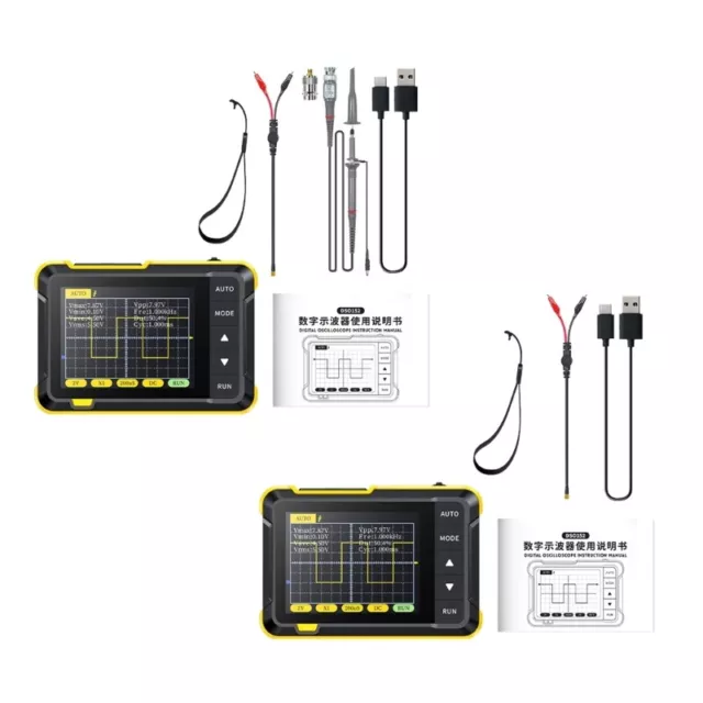 Handheld Digital Oscilloscope 1000mAh Li-battery 1KHz Calibration Square-Wave