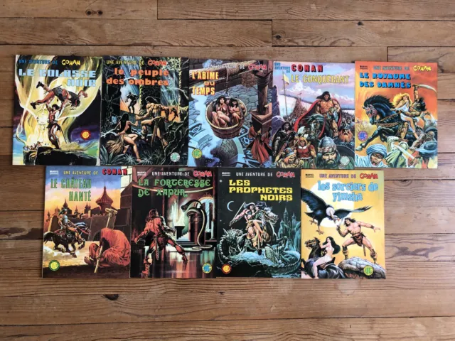 Lot Collection Complète  - 9 Comics - CONAN - Buscema Alcala LUG ÉDITIONS 1976