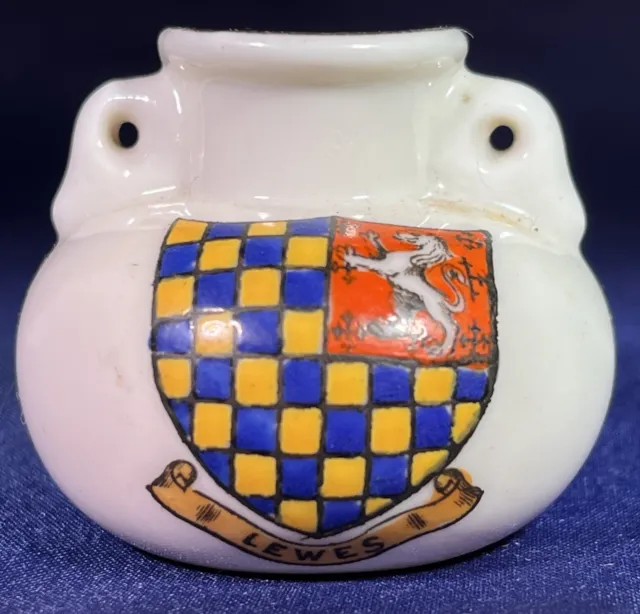 W. H. GOSS Crested Model Of Roman Vase In Lewes Castle Crested China