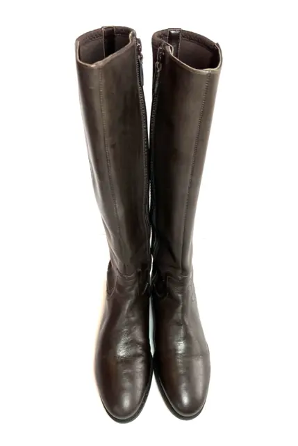 Cole Haan Tilley Brown Leather Knee High Boots Women Size 7.5 B Style W04182