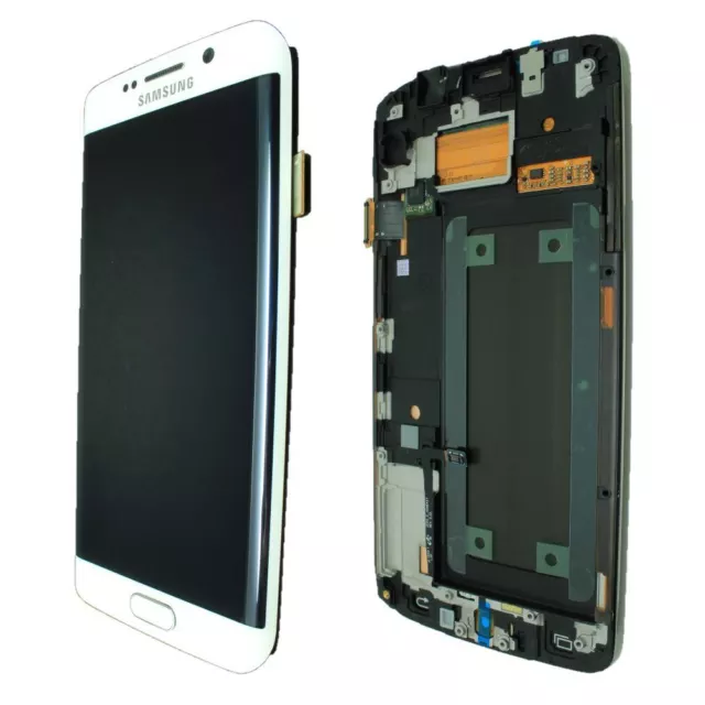 Genuine Samsung Galaxy S6 Edge - SM-G925F - LCD Screen White - GH97-17162B