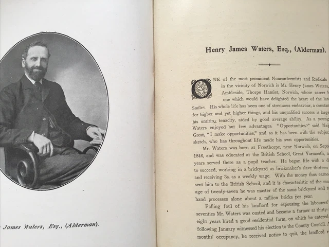 NORFOLK Leaders - c1907 Druck - Henry WATERS - Ambleside Thorpe Weiler Norwich