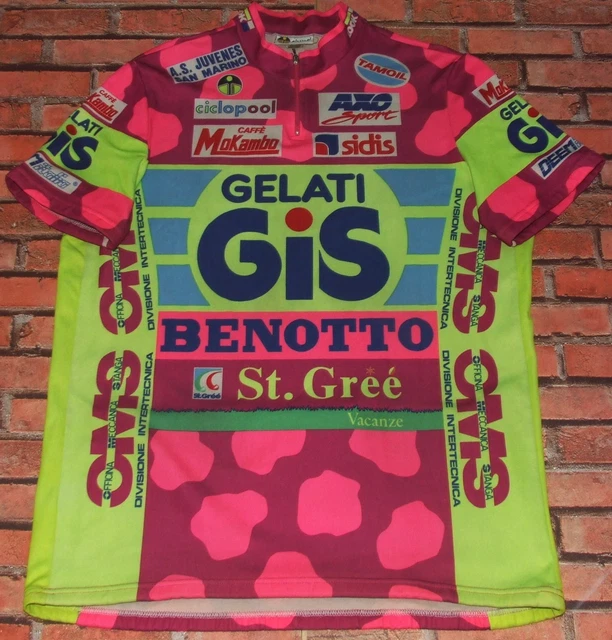 Maillot Cyclisme Gelati GIS Benotto GIESSEGI - Taille 3XL - Occasion