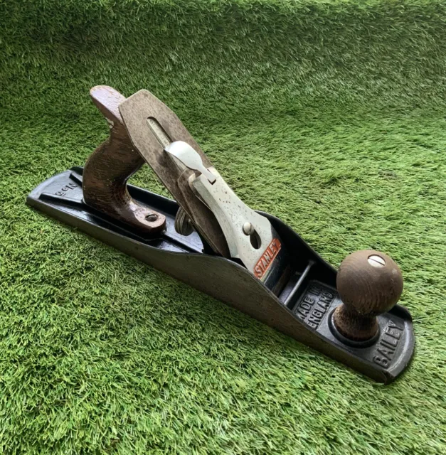 Vintage Stanley Bailey No 5 Wood Plane Made In England CL46