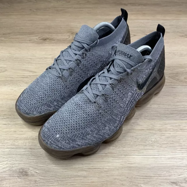 'Nike Air VaporMax Flyknit 2 Dark Wolf Grey Running Shoes Size 9.5 942842-002