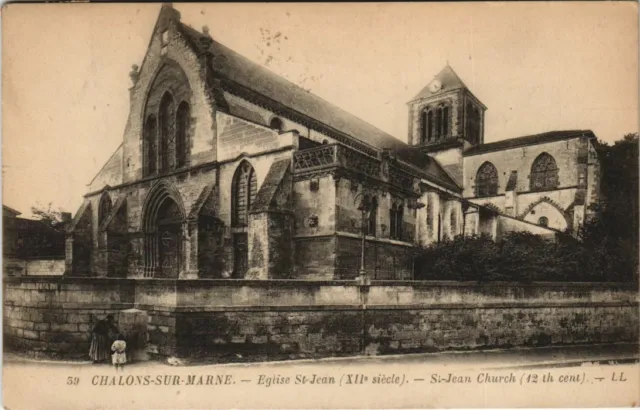 CPA CHALONS-sur-MARNE - Église St-JEAN (XII siecle) (126138)