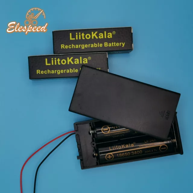 18650 Akkuhalter Liitokala 3,7 V 3,4 Ah wiederaufladbare Batterien Power Bank Kit