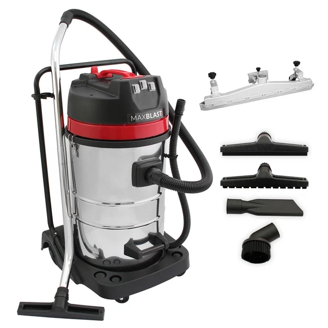 MaxBlast 80L Industriestaubsauger & Bodengleisdüse nass trocken kommerziell C