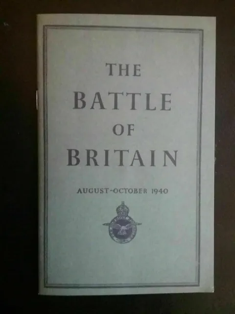 The Battle Of Britain (August-October 1940)Small Book Full Account Of Air Battle