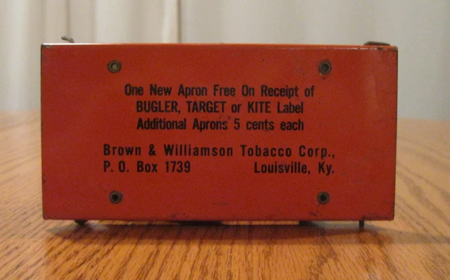 VINTAGE BROWN & Williamson Cigarette Roller Machine Bugler Target Kite  WORKING $26.48