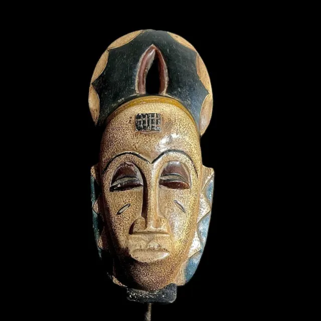 Maschera africana da collezione in legno intagliato a mano da appendere a...