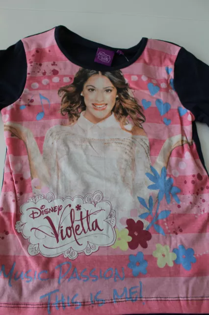 Neu Pyjama Set Schlafanzug Mädchen Disney Violetta Pink Gr. 116 128 140 152 #33a 2