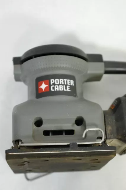 PORTER-CABLE 380 1/4 Sheet Palm Grip Handheld Sander w/ Dust Bag Nice Works