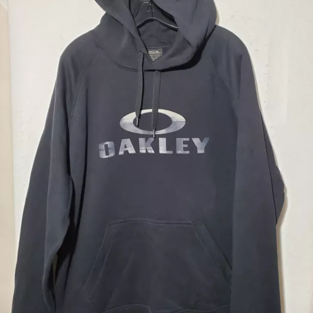 Oakley Sweatshirt Hoodie Men’s XXL Black Jacket Pullover Pockets