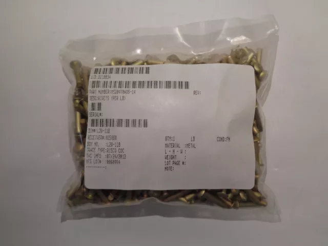 Aircraft Solid Aluminum Rivets Ms20470Ad5-14 Bag Of 1Lb Fn