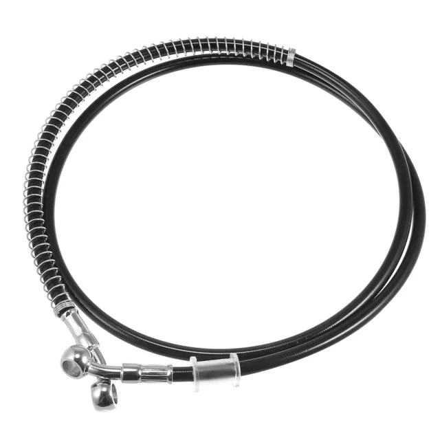51.18" Moto Hydraulique Frein Ligne Huile Tuyau Tressé Câble Noir