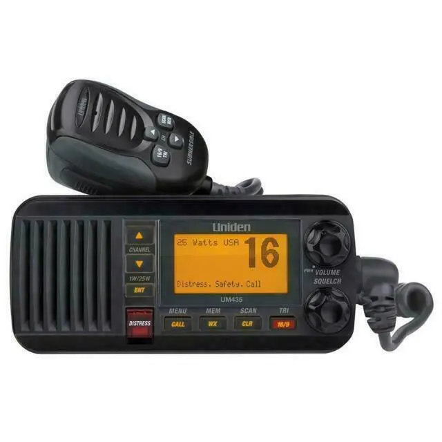Uniden Um435 Fixed Mount VHF Radio Black UM435BK