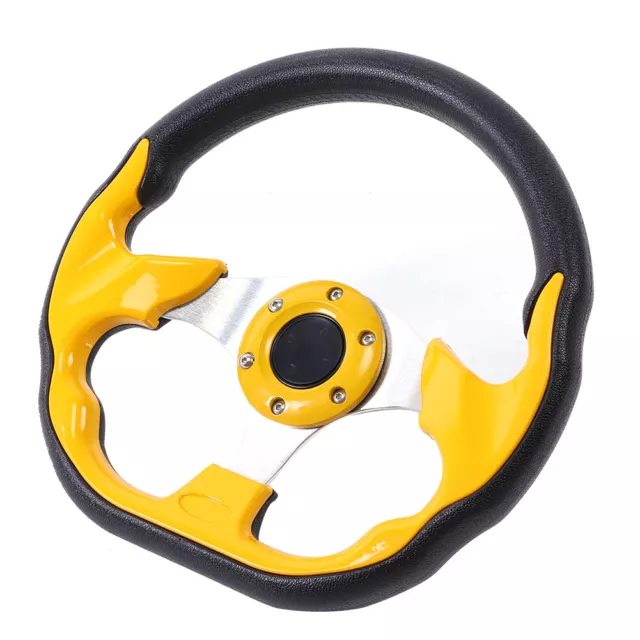 ▽320 mm/12,5 pulgadas volante deportivo para automóvil con botón bocina aluminio PVC universal