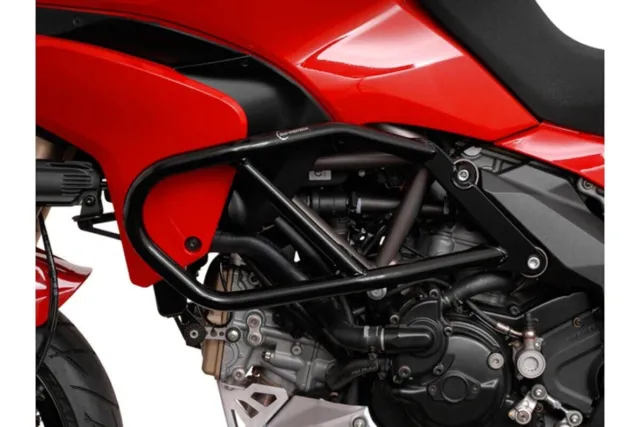 SW Motech Motorcycle Engine Crash Bars - Black - Ducati Multistrada 1200
