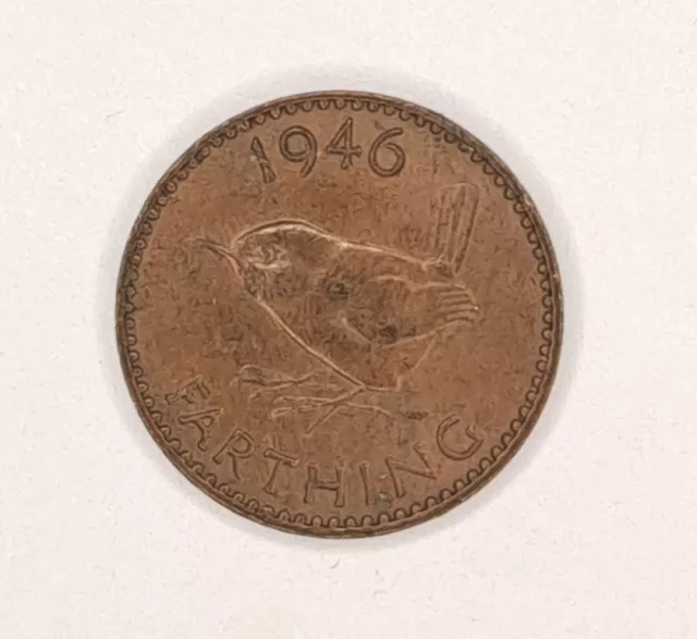 1946 King George VI Farthing Coin