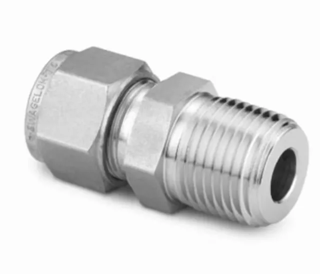 *QTY 25* Swagelok SS-6M0-1-4 Stainless Steel Swagelok Tube Fitting.     D3