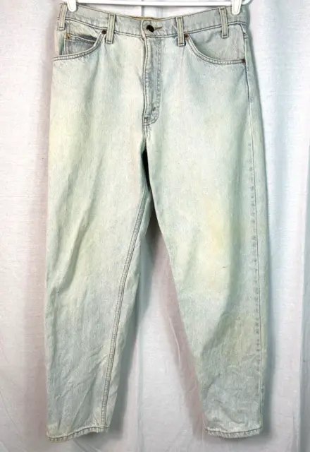 Vintage Levi's 550 Light Blue Denim Tapered Leg Orange Tab Jeans Men's Sz 33x30