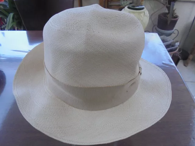 Chapeau Homme BORSALINO 140340 Panama Fin 100% Paille Made IN