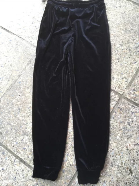 Pantaloni neri smart velluto da bambina di George età 10-11