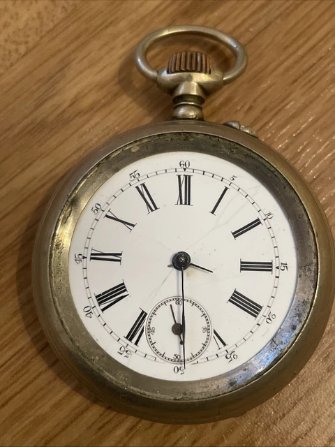 Montre à Gousset Vintage Automatique Argent Luxe Nom