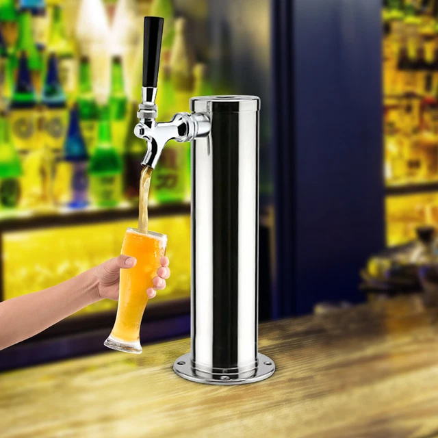 1*DRAFT BEER SINGLE Faucet Tower Keg Kegerator Single Tap Beer Tower