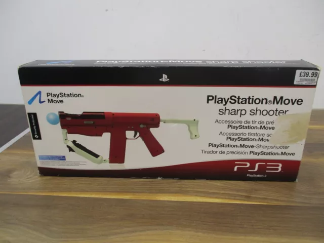 PS3 PlayStation Move Sharp Shooter Gun Controller Attachment Boxed Preowned VGC