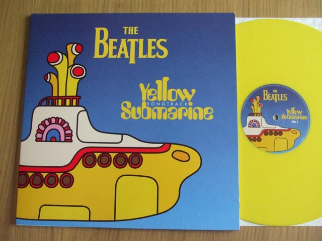 RARE YELLOW COLOR Vinyl Lp The Beatles Yellow Submarine Songtrack 1999 ...
