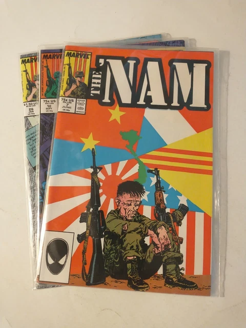 The 'Nam #7, 10, 26   Marvel Comics Vietnam War