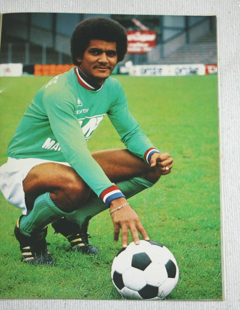 Carte football 1976 1977 ASSE Joueur GERARD JANVION maillot Manufrance