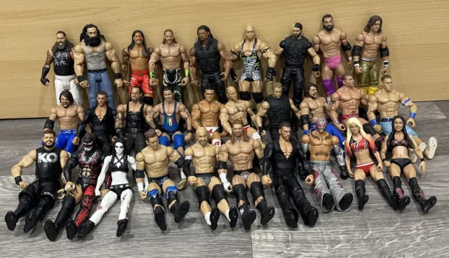 WWE HASBRO Bundle Job Lot 29 Figures WWF Wrestling Toys Collectible 2011 2013 7”