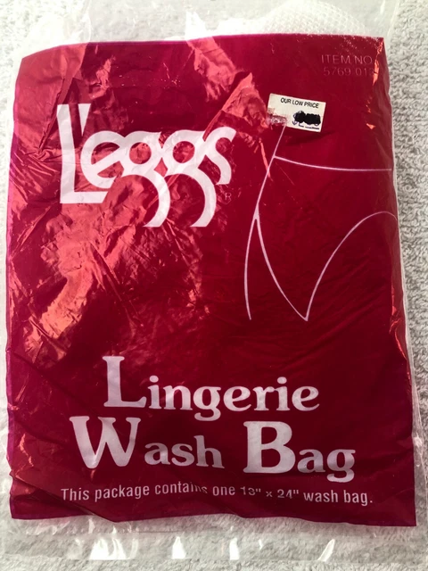 Vintage L'eggs Leggs Pantyhose, Lingerie, or any Hosiery Wash Bag 13" x 24" NEW Vintage L'eggs Leggs Pantyhose, Lingerie, or any Hosiery Wash Bag 13" x 24" NEW