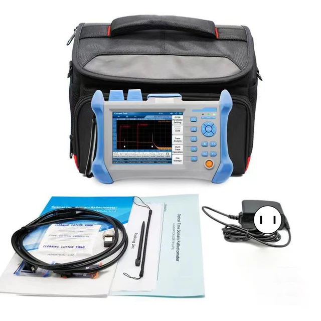 OTDR Optical Time Domain Reflectometer Optic Fiber Tester 5.6in TMO300(US Plug )