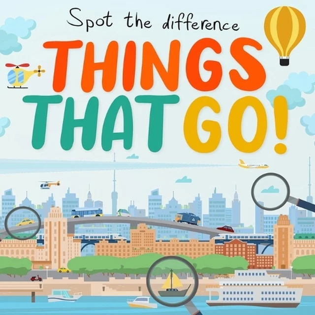 SPOT THE DIFFERENCE - Things That Go!: A Fun Search and Solve Book for Kids (Age EUR 18,83