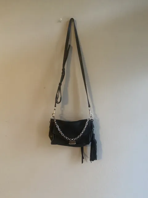 AllSaints Small Envelope Tassel Purse /crossbody.