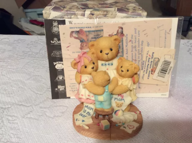 Nib Cherished Teddies Katie Renee Jessica Matthew I'm Surrounded By Hugs 538299