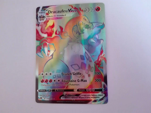 CARTE DRACAUFEU VMAX Arc En Ciel 074/073 Neuve EUR 5,00 - PicClick FR