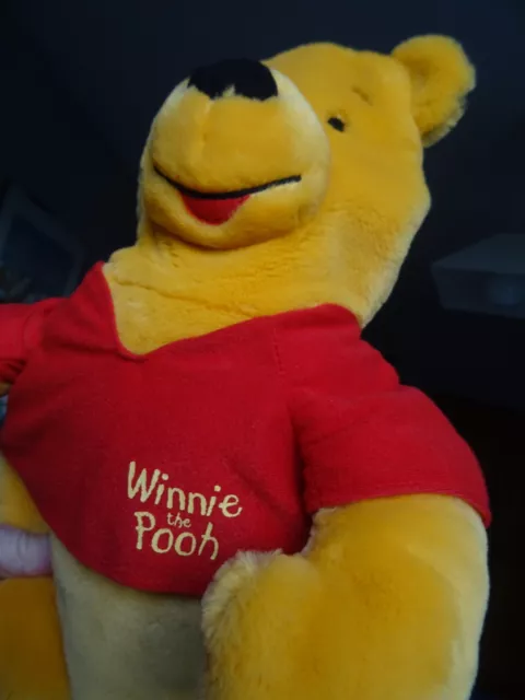 Ours Winnie The Pooh 45 Cm  Range Pyjama Disney  Jemini Tee Shirt Rouge