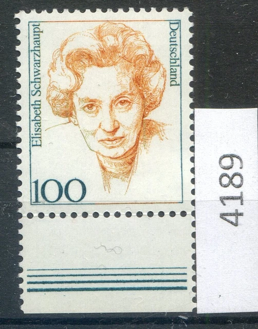 BUND/Brd  Mi-Nr 1955 Frauen  100 Pf. ** postfrisch mit Unterrand (4189)