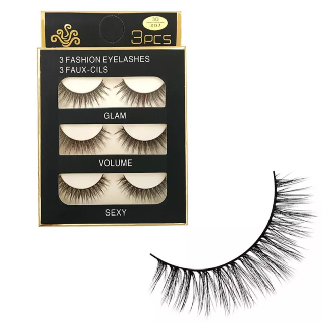 False Fake Makeup Long Handmade 3D Natural Thick Eyelashes Eye Long Wispy Lashes